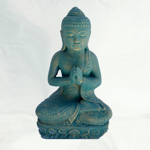 Imádkozó Buddha – türkiz