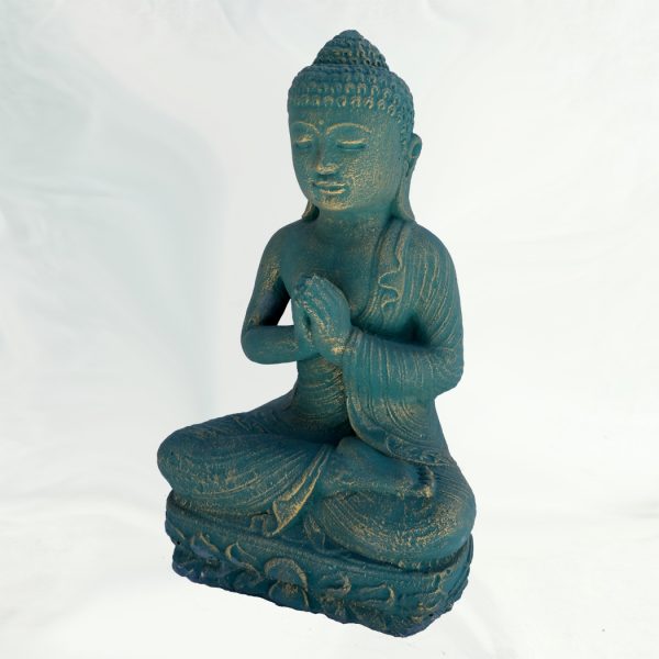 Imádkozó Buddha – türkiz